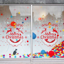 Merry Christmas & Happy New Year PVC Window Stickers Vinly Wall Sticker
